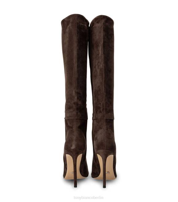 kniehohe Stiefel| de Tony Bianco Frauen Apollo-Kalbsstiefel Espresso-Wildleder 4624443